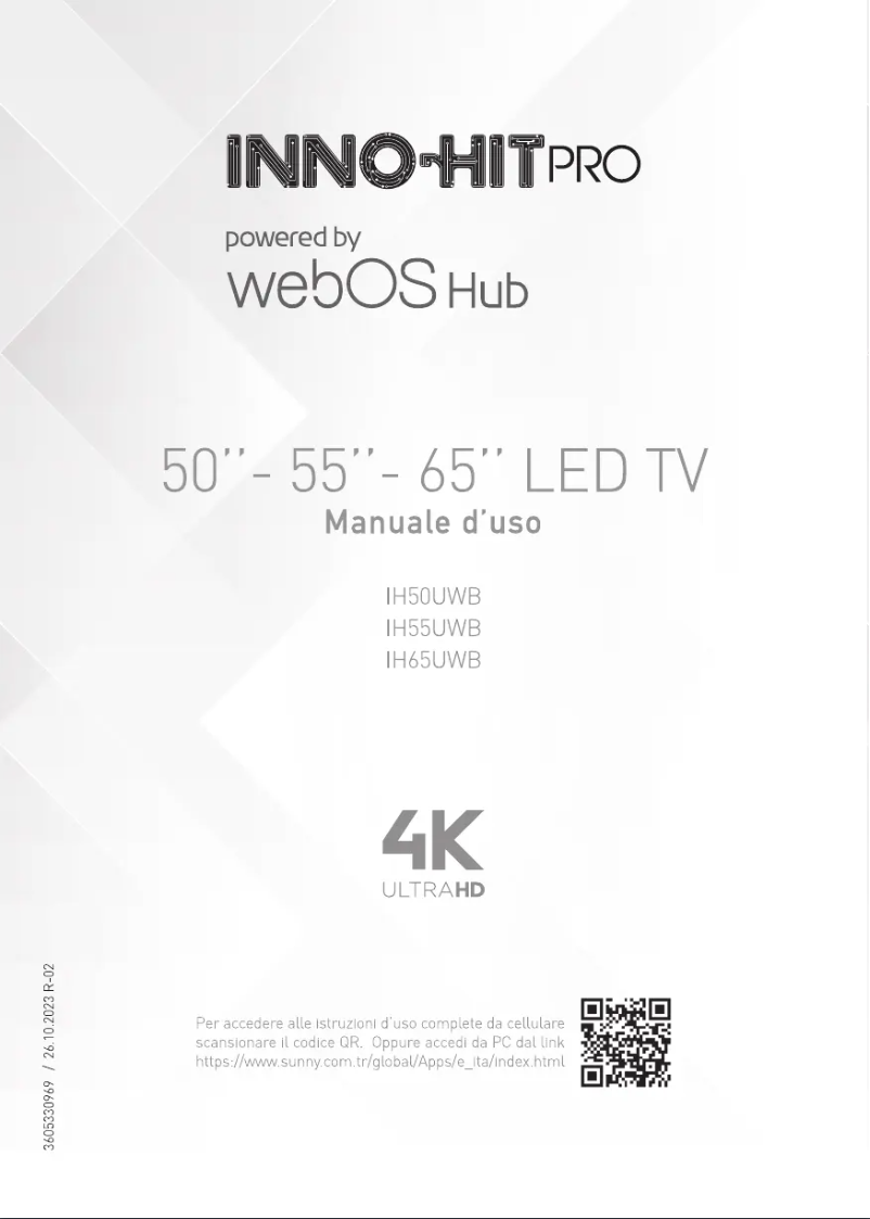 Page 1 de la notice Manuel utilisateur Inno-Hit IH65UWB