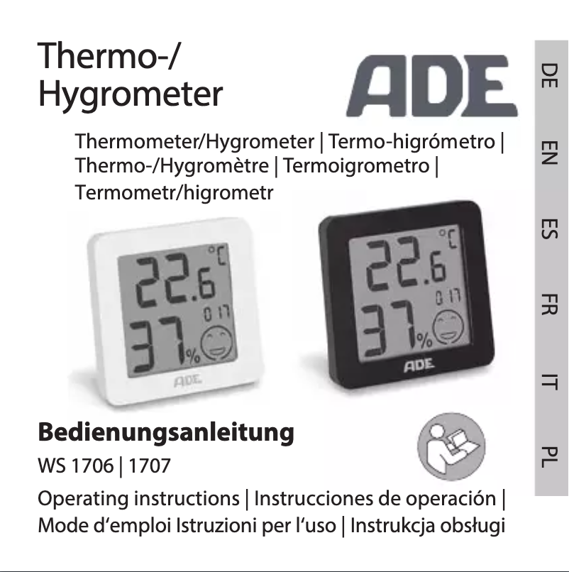 Page 1 de la notice Manuel utilisateur ADE WS 1707