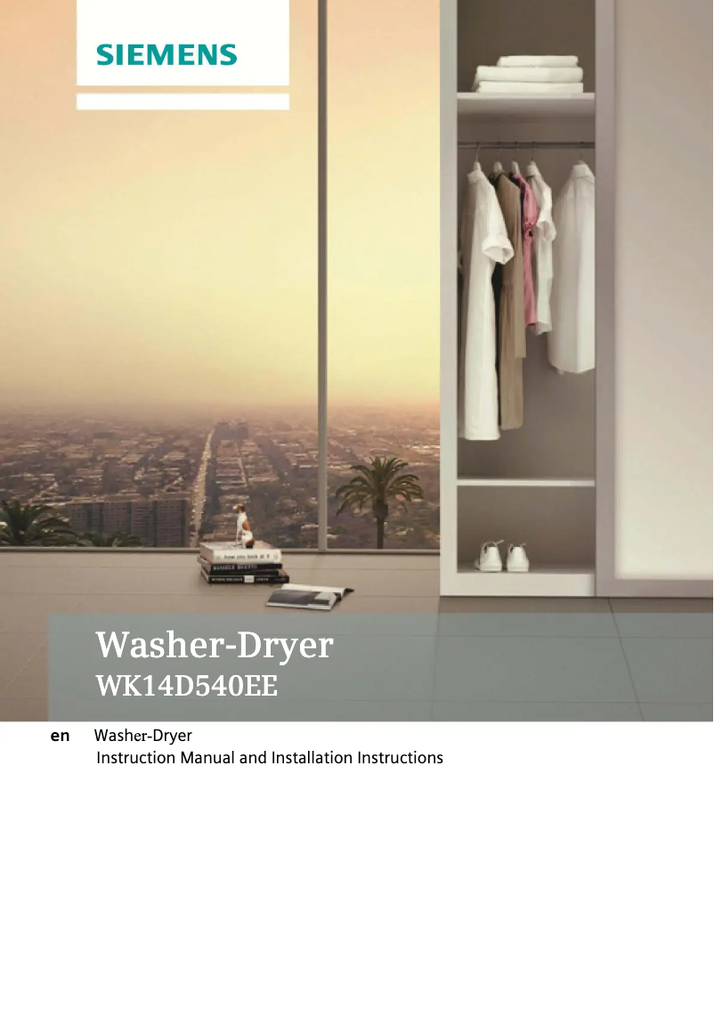 Page 1 de la notice Manuel utilisateur Siemens WK14D540EE