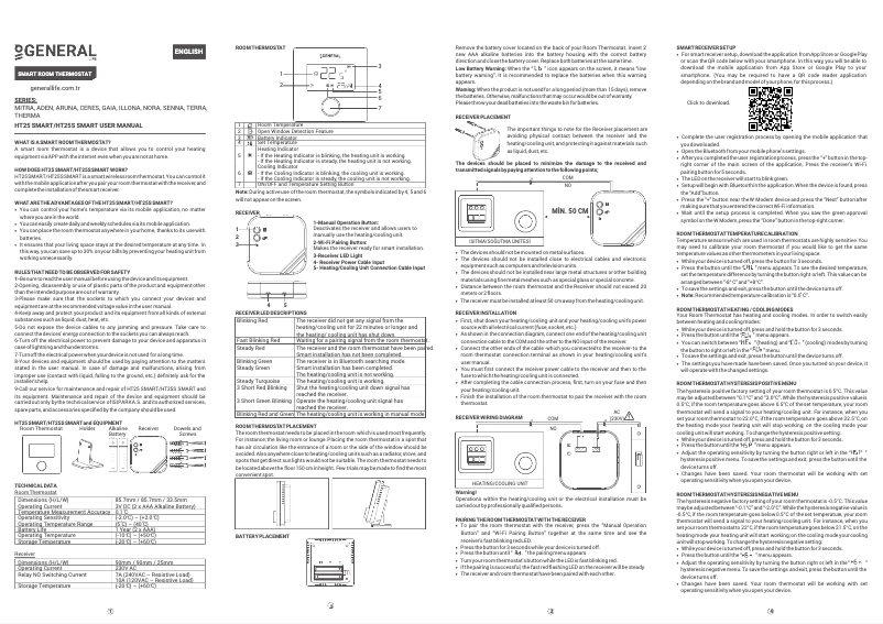 Página 1 del manual Manual de usuario GENERAL Life HT25