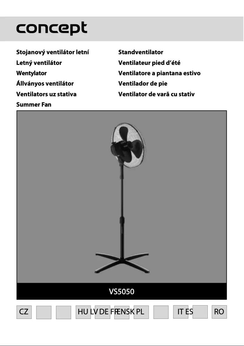 Page n°1 - Manuel utilisateur Concept VS5050