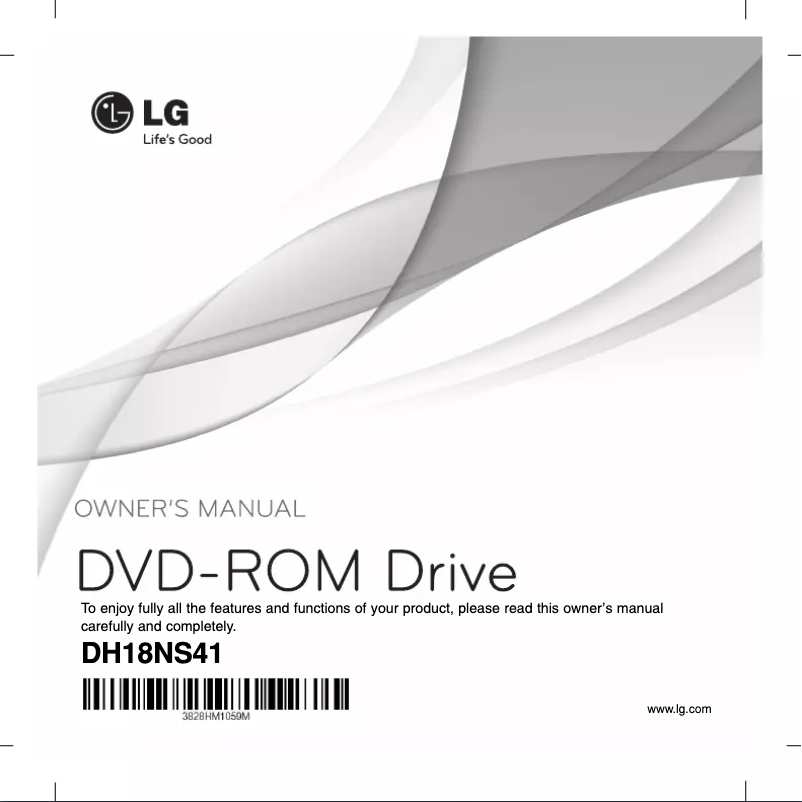 Page 1 de la notice Manuel utilisateur LG DH18NS41