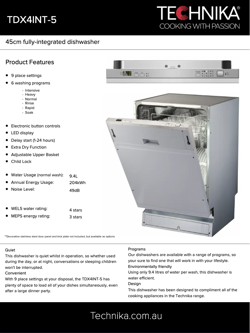 Image de la première page du manuel de l'appareil TDX4INT-5