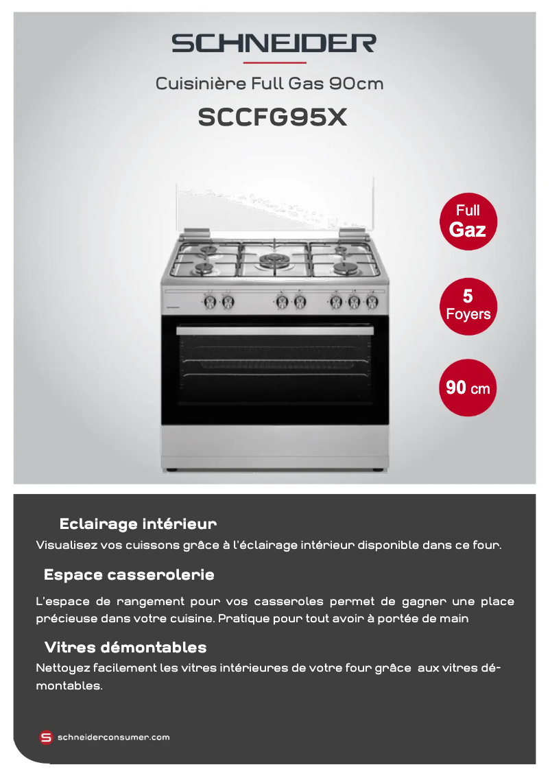 Página 1 del manual Manual de usuario Schneider SCCFG95X