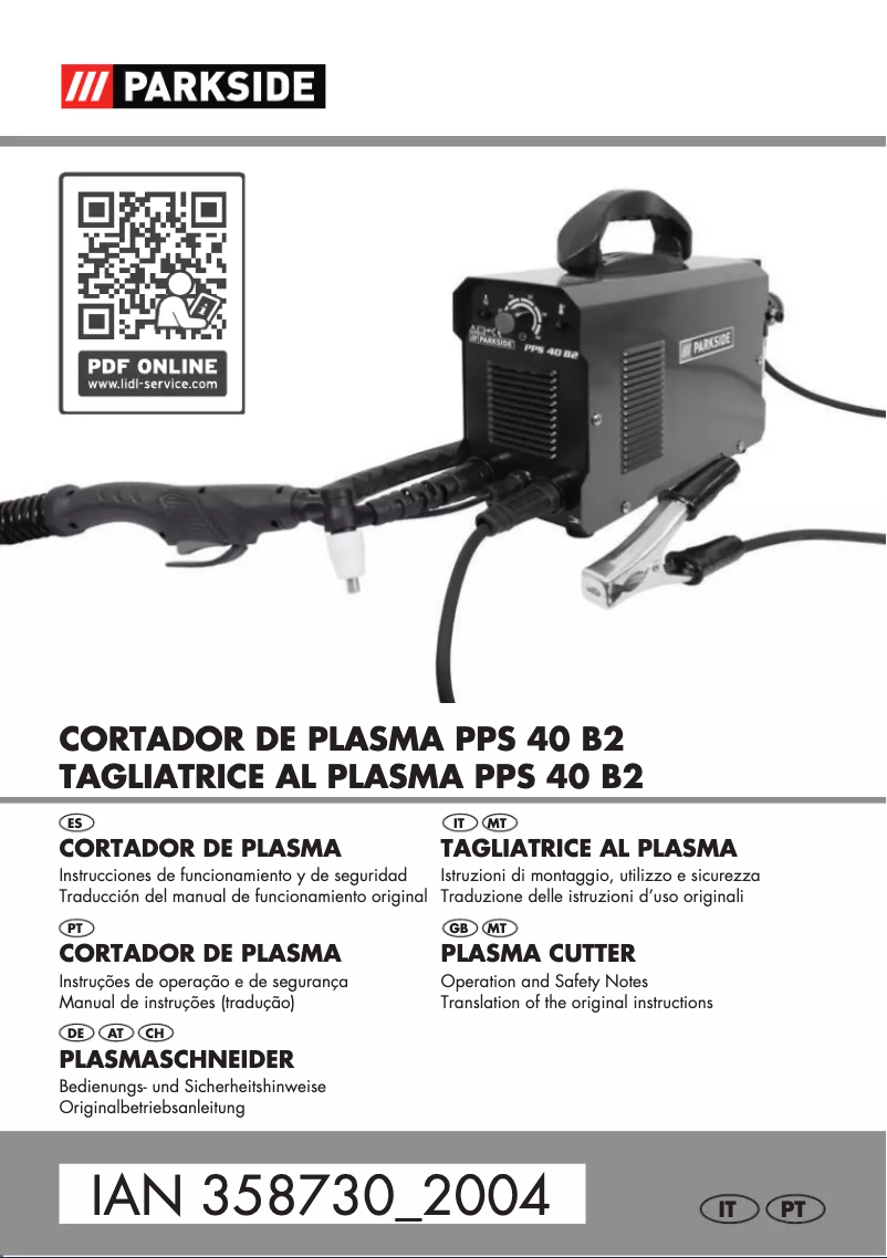 Image de la première page du manuel de l'appareil PPS 40 B2