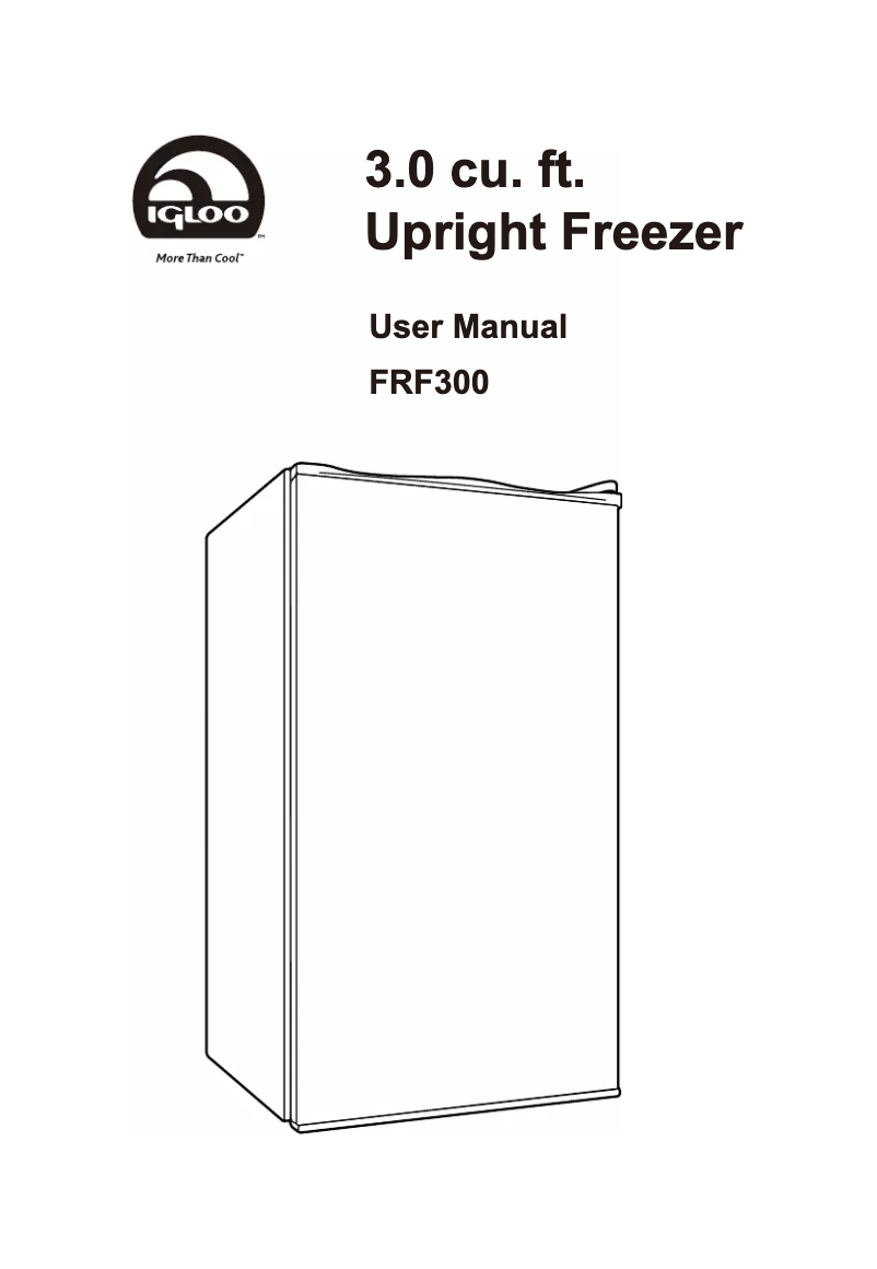 Page n°1 - Manuel utilisateur Igloo FRF300