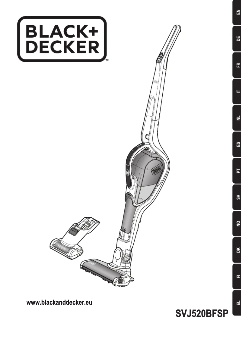 Page 1 de la notice Manuel utilisateur Black & Decker SVJ520BFSP