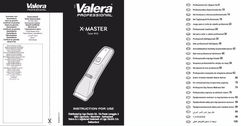 Página 1 del manual Manual de usuario Valera X-Master