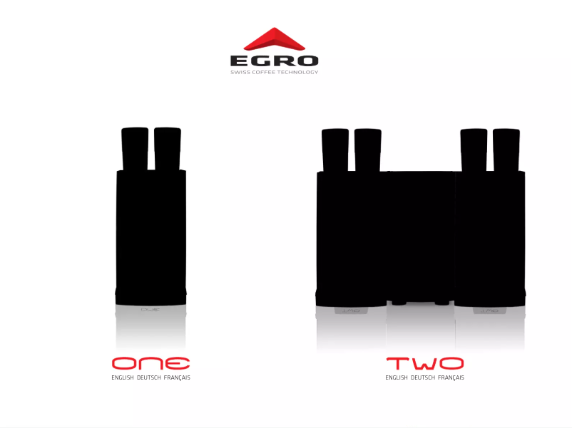 Image de la première page du manuel de l'appareil ONE