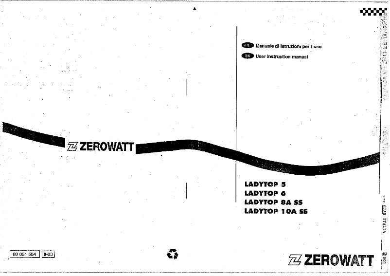 Page n°1 - Manuel utilisateur Zerowatt LB ZW TOP8 ASS