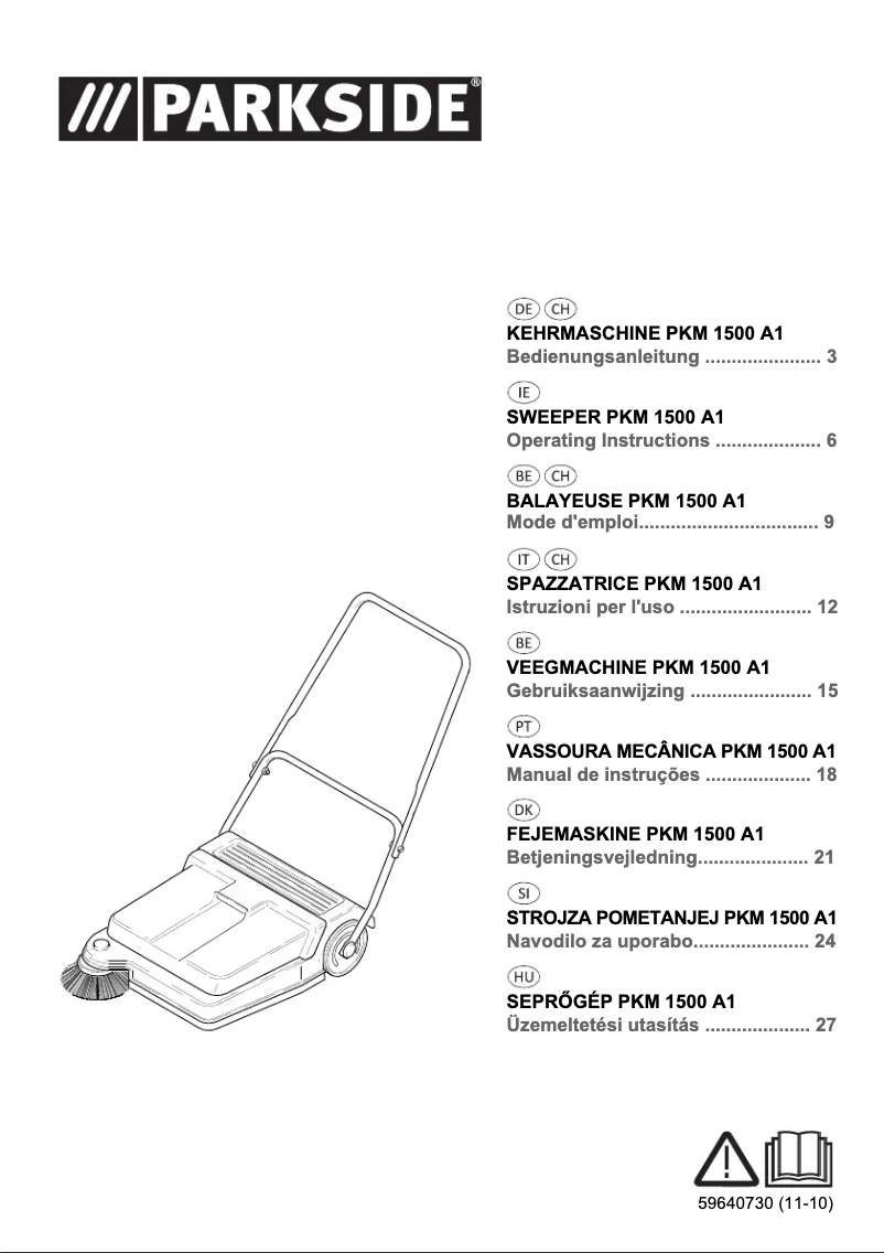 Page 1 de la notice Manuel utilisateur Parkside PKM 1500 A1
