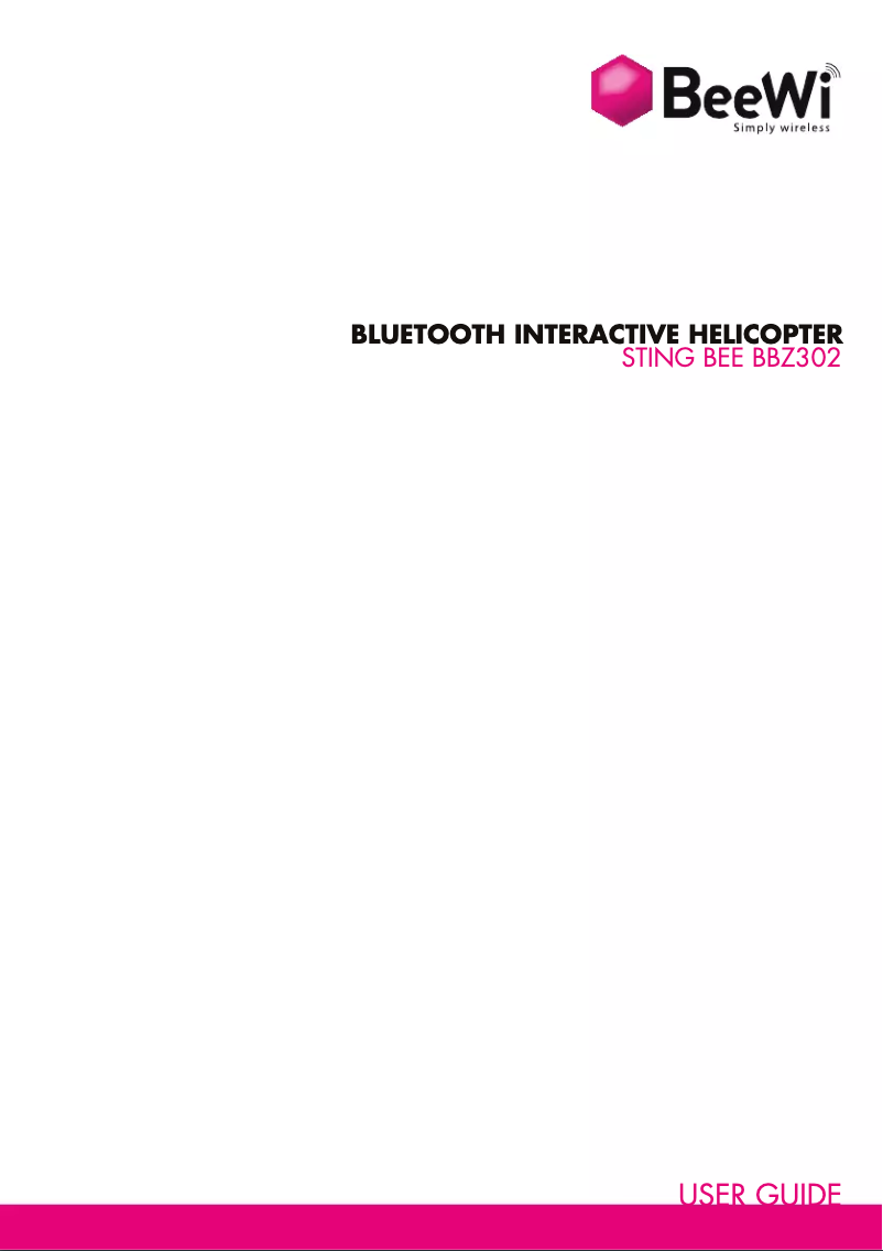 Page 1 de la notice Manuel utilisateur BeeWi StingBee