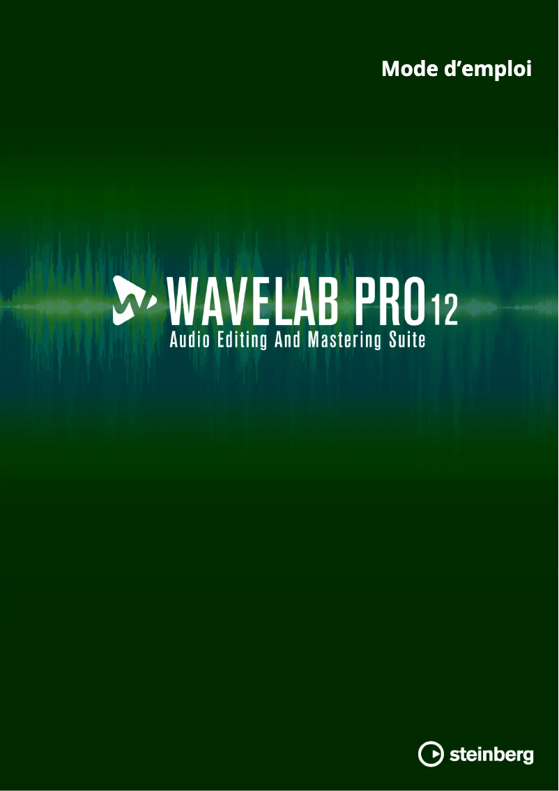 Image de la première page du manuel de l'appareil WaveLab Pro 12
