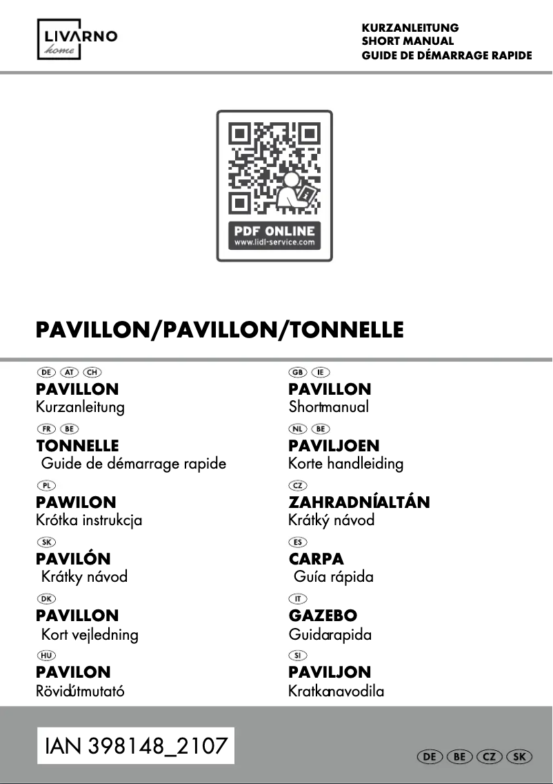 Page 1 de la notice Manuel utilisateur Livarno Lux HG09124