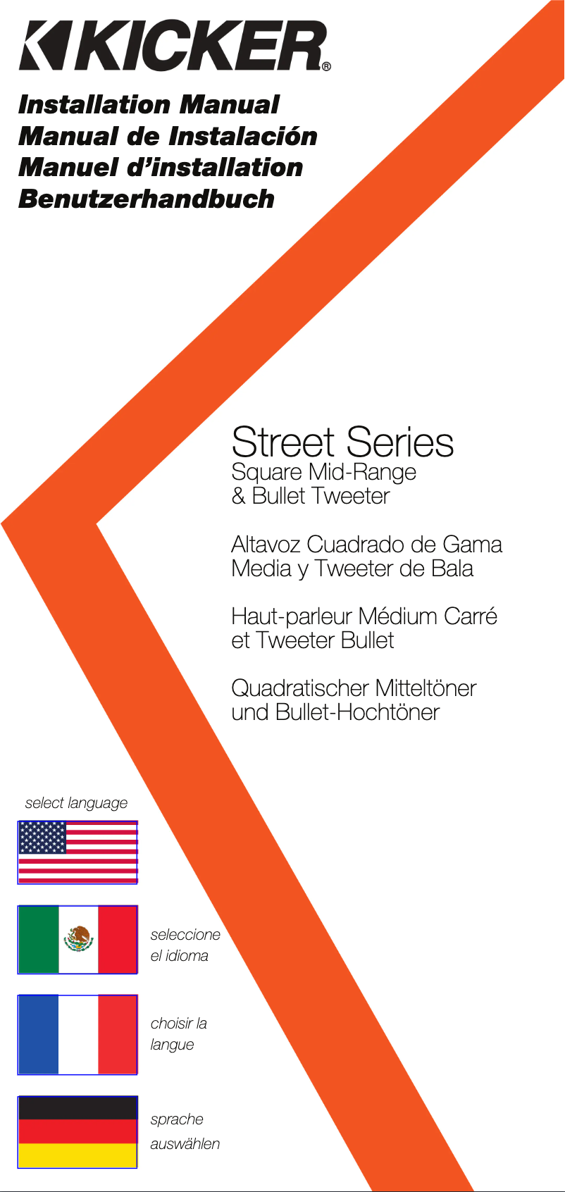 Page 1 de la notice Manuel utilisateur Kicker 49ST7MR8