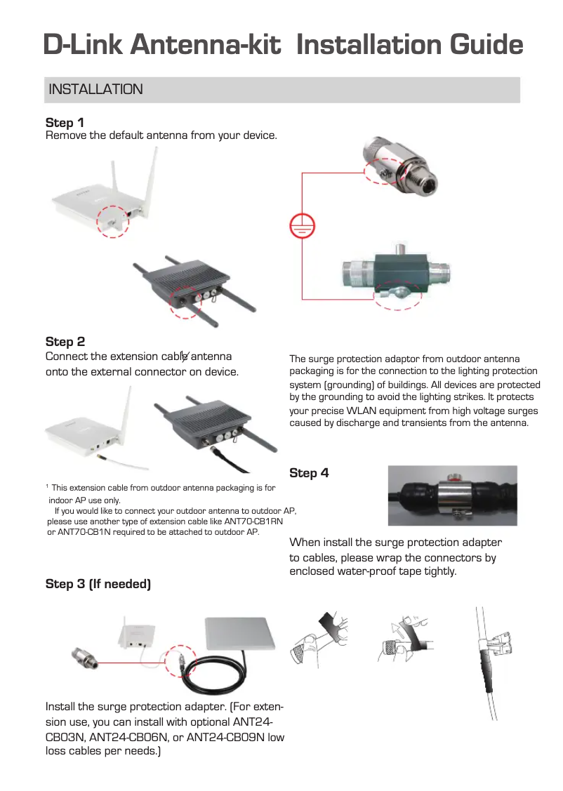 Página 1 del manual Manual de usuario D-Link ANT70-CB1RN