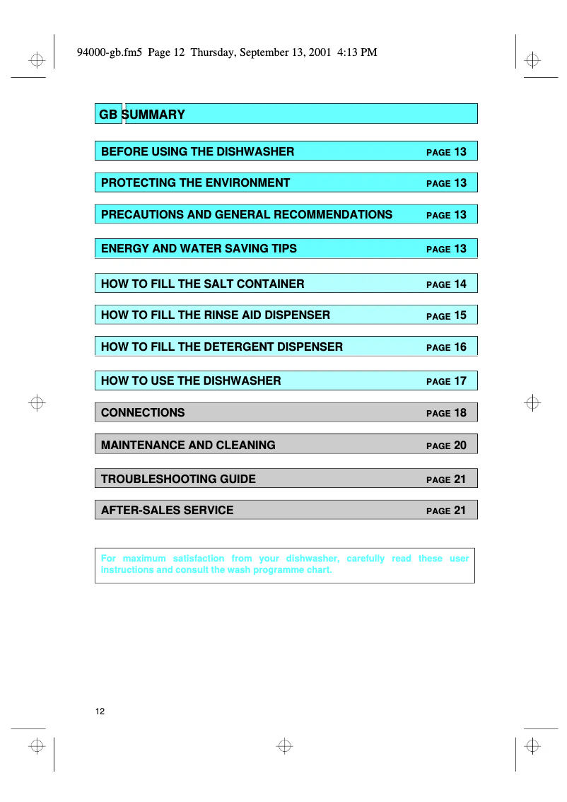 Image de la première page du manuel de l'appareil GSF 4030 ws