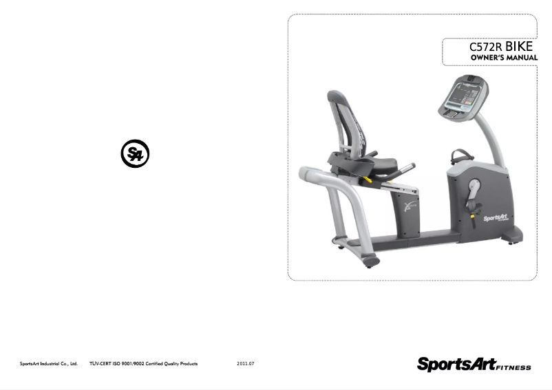 Página 1 del manual Manual de usuario SportsArt C572r