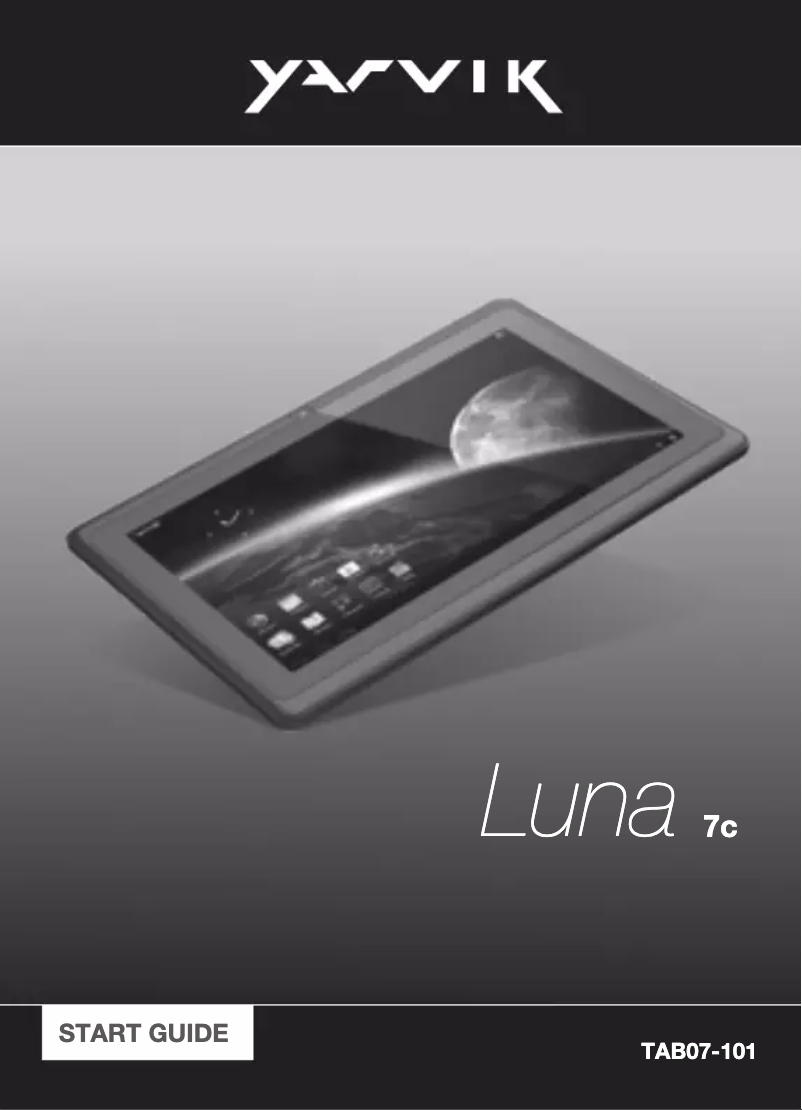Image de la première page du manuel de l'appareil Luna TAB07-101
