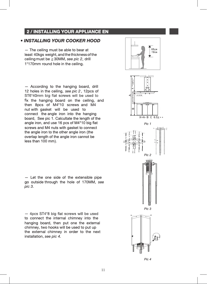 Page n°1 - Guide d'installation Brandt BHI1944IX