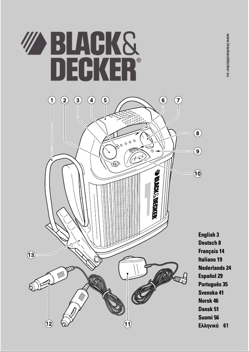 Page n°1 - Manuel utilisateur Black & Decker BDV012