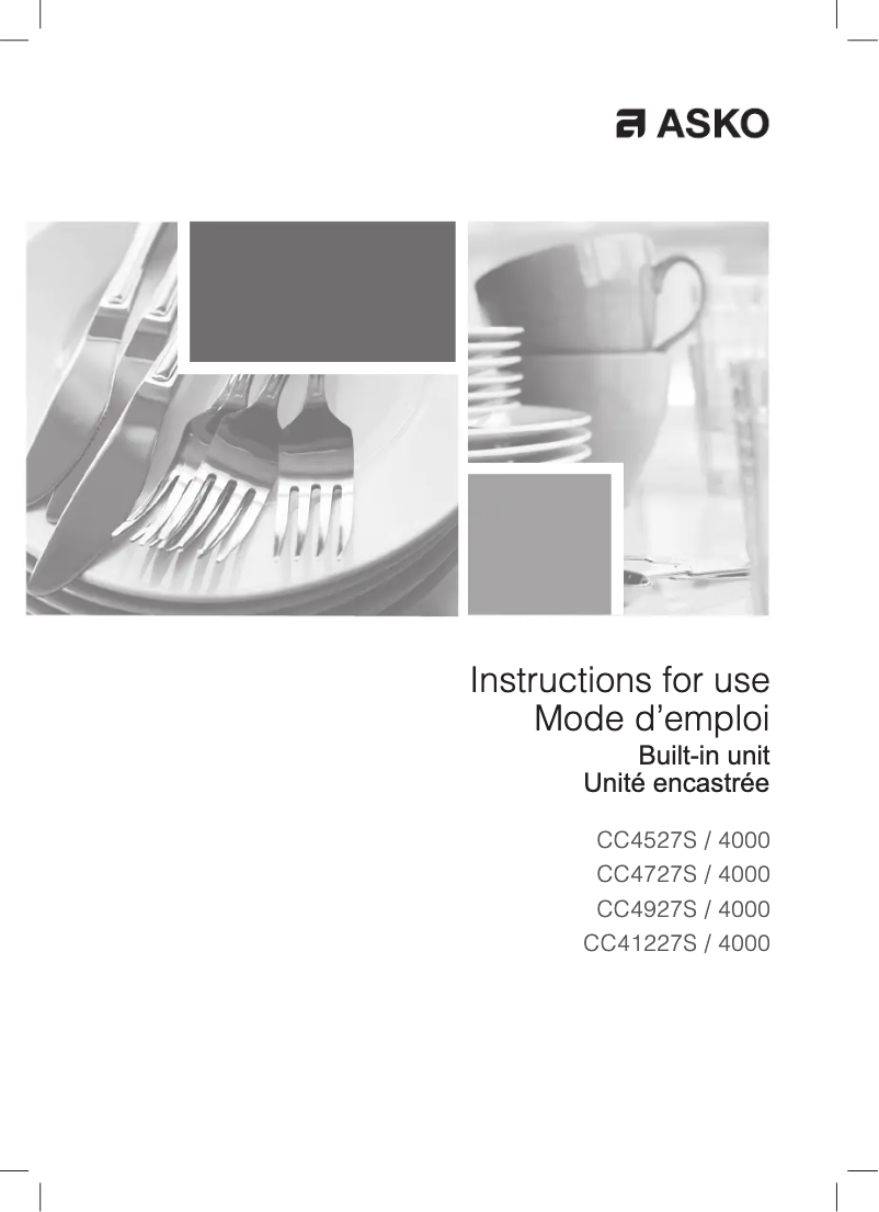 Image de la première page du manuel de l'appareil CC4527S