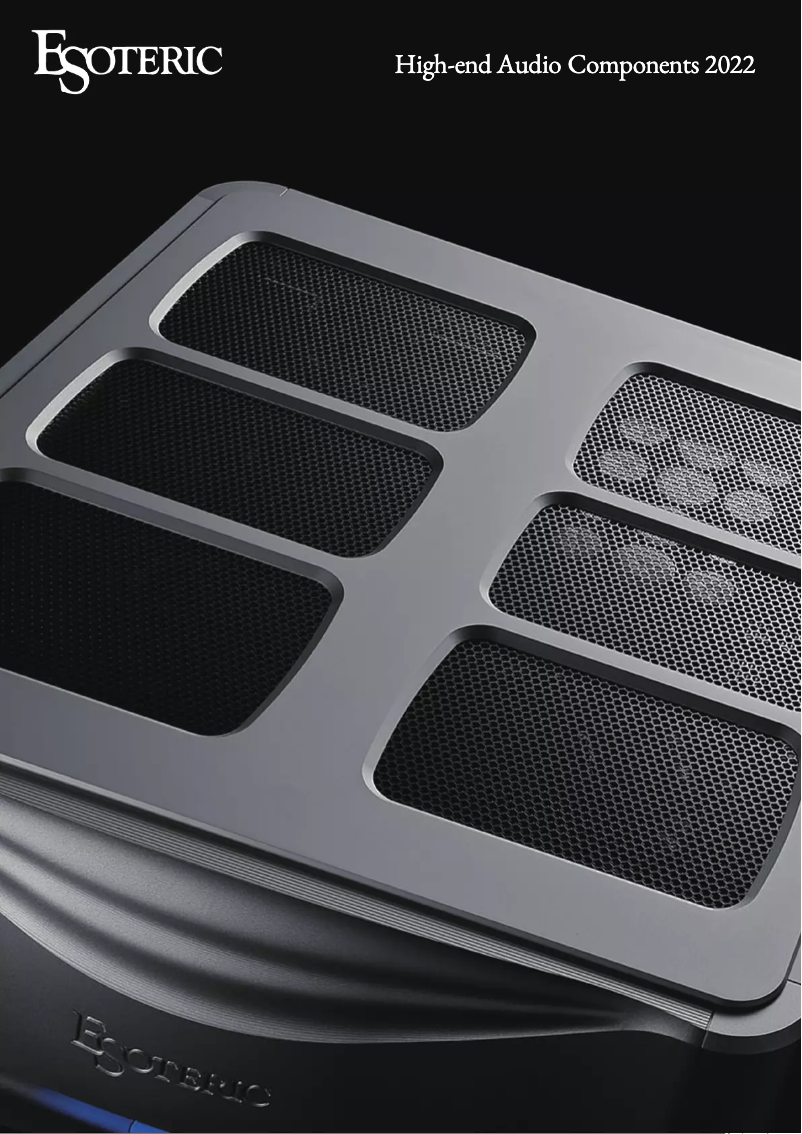 Page 1 de la notice Brochure Esoteric F-03A