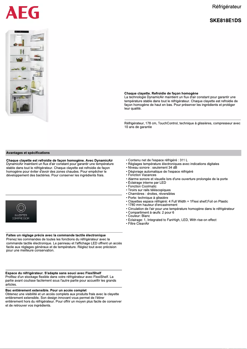 Imagen de la primera página del manual del dispositivo SKE818E1DS
