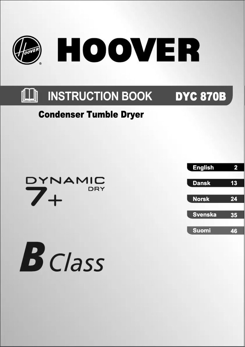 Image de la première page du manuel de l'appareil DYC 870B