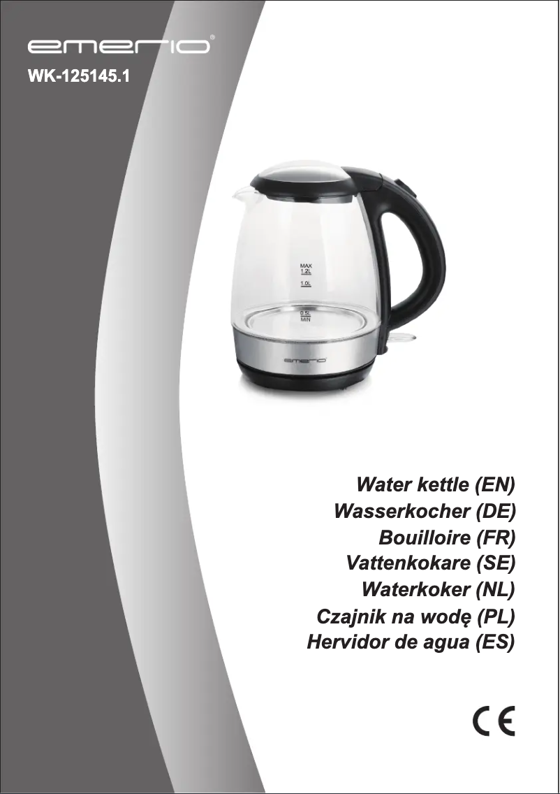 Image de la première page du manuel de l'appareil WK-125145.1