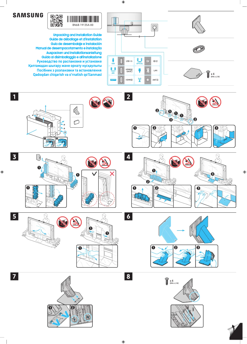 Page 1 de la notice Manuel utilisateur Samsung QN98Q80CMG