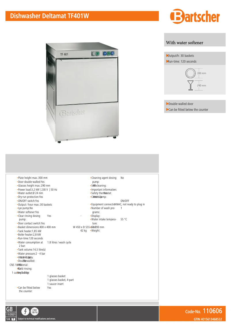Image de la première page du manuel de l'appareil TF401W