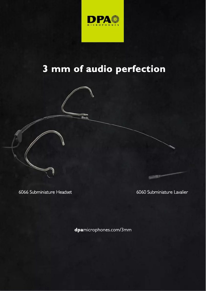 Page n°1 - Manuel utilisateur DPA D:screet Core 4060