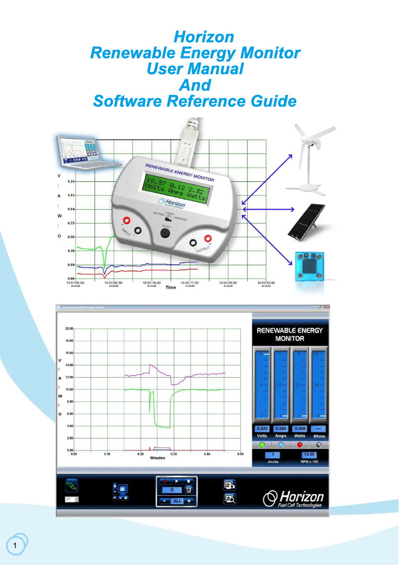 Page n°1 - Manuel utilisateur Horizon Energy Monitor