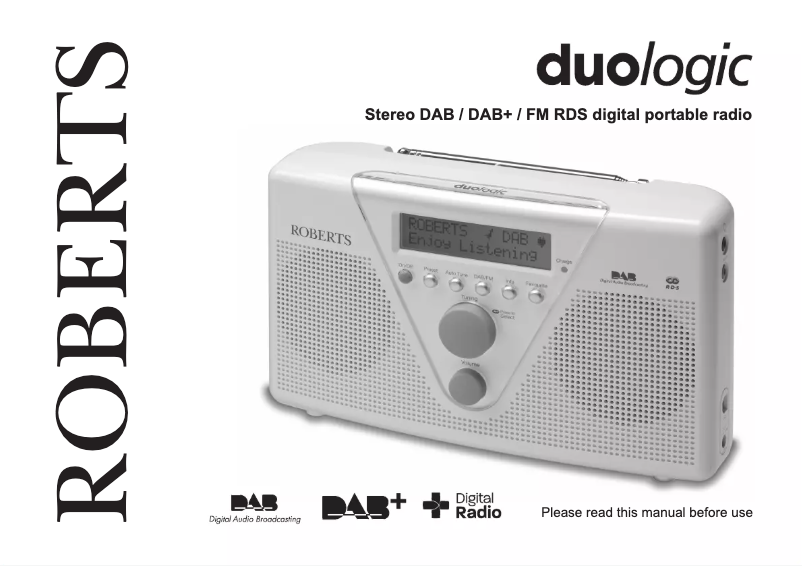 Page 1 de la notice Manuel utilisateur Roberts Duologic