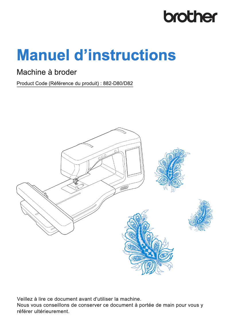 Page 1 de la notice Manuel utilisateur Brother Innov-is V3