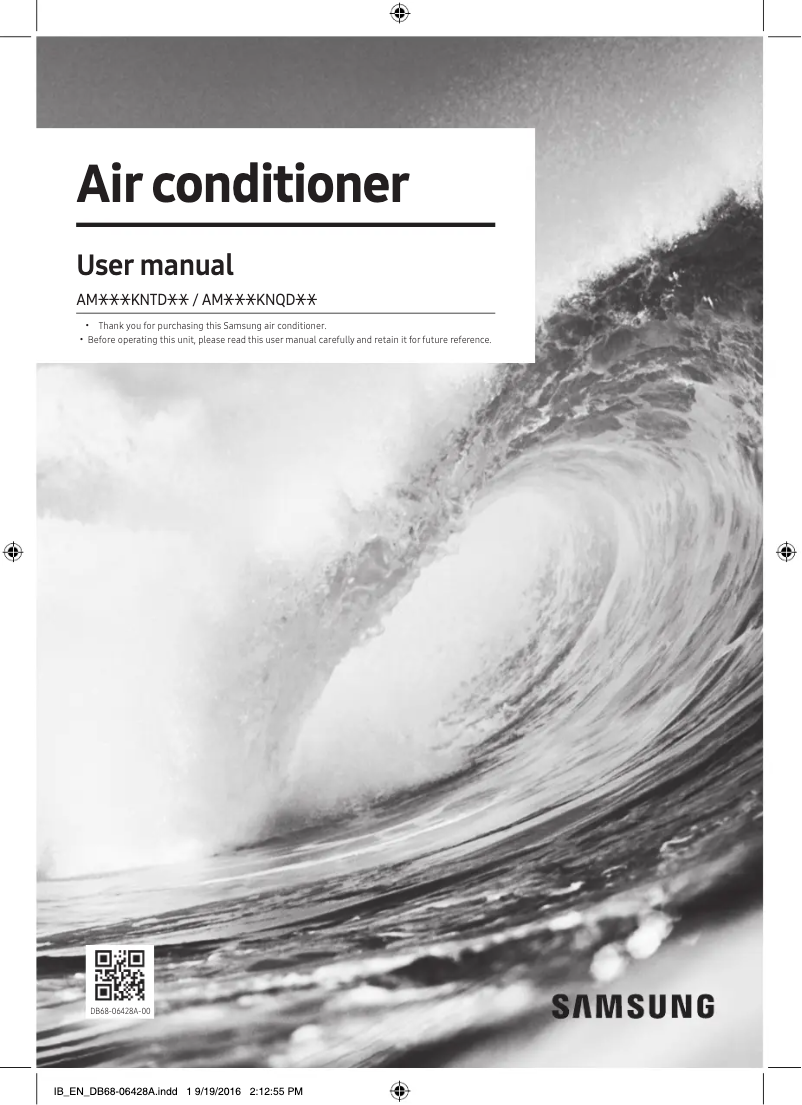 Page 1 de la notice Manuel utilisateur Samsung AM056KNQDEH