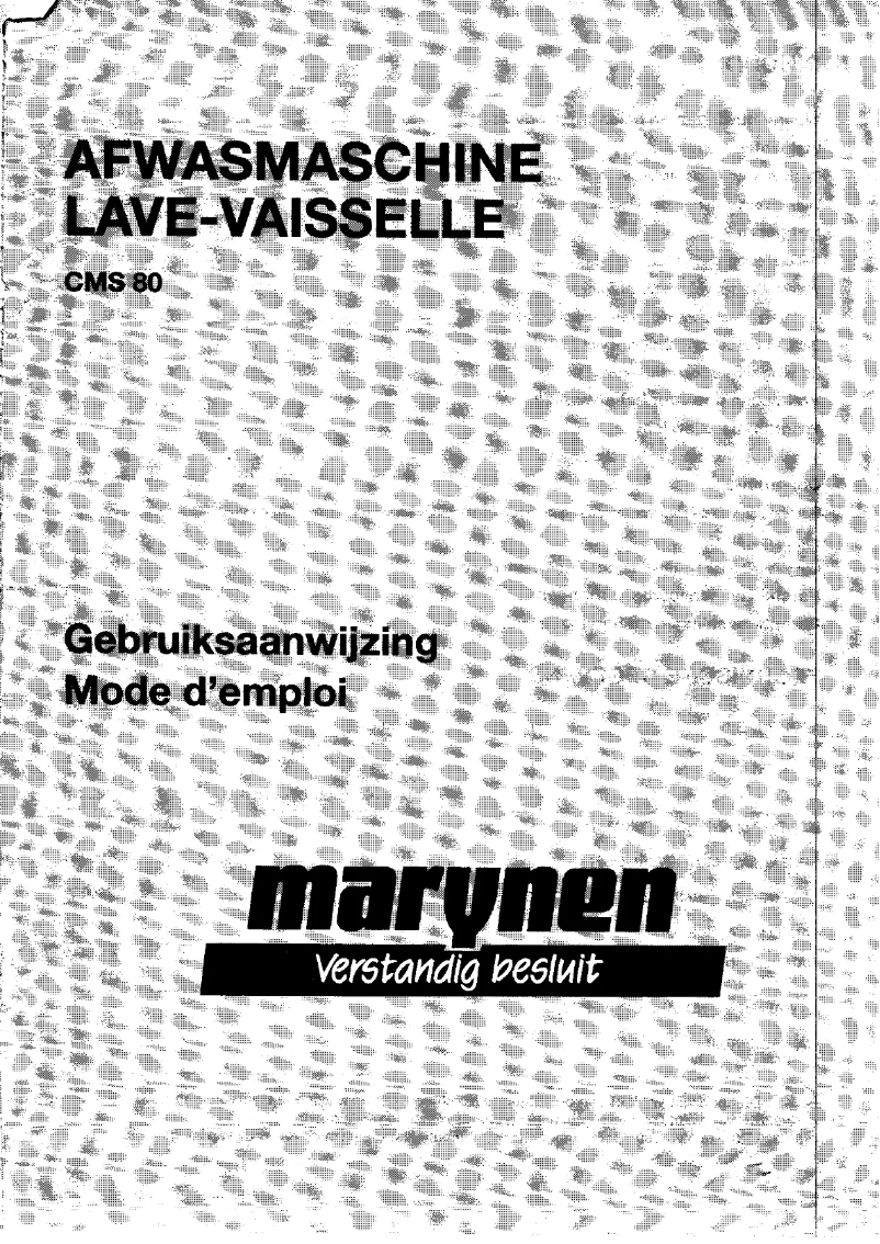 Page 1 de la notice Manuel utilisateur Marynen CMS 80