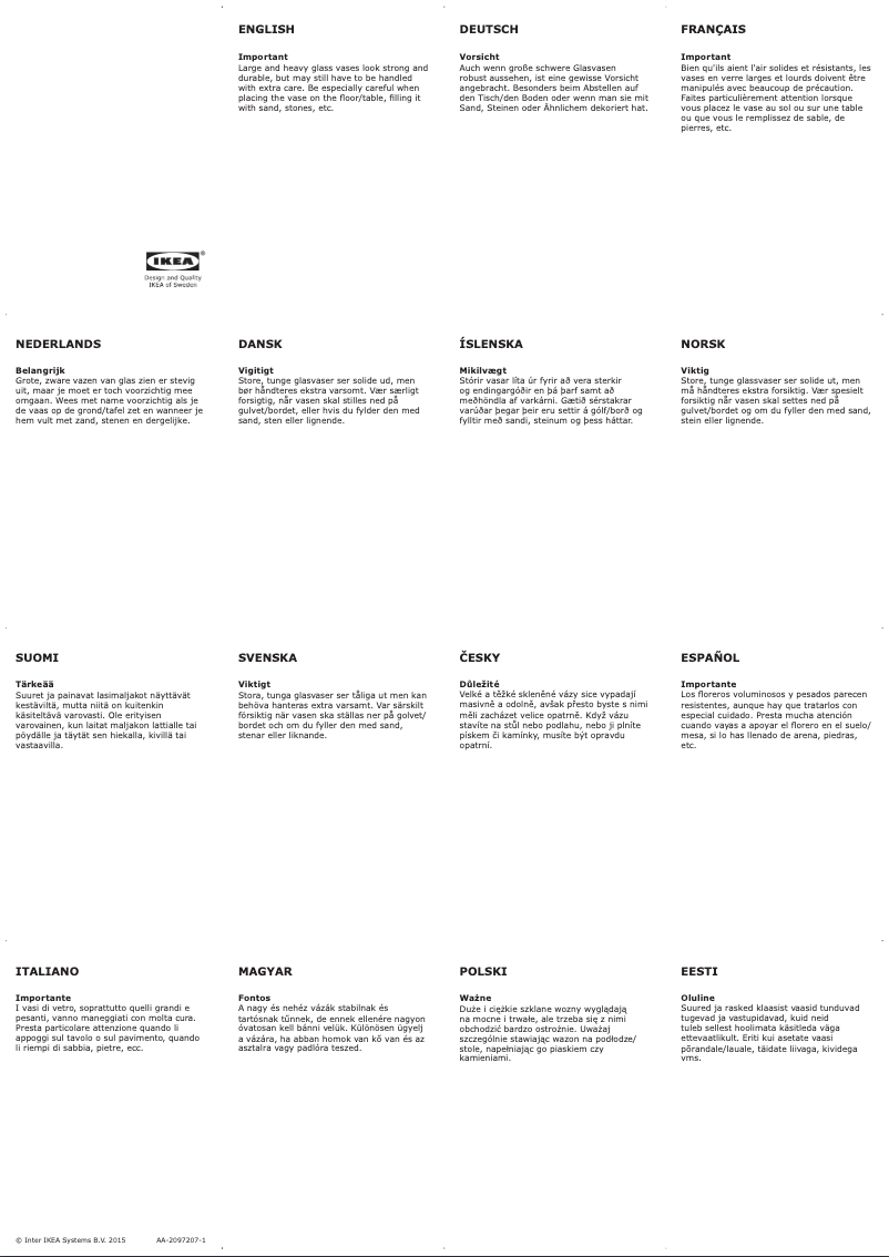 Page 1 de la notice Mode d'emploi Ikea BERÄKNA