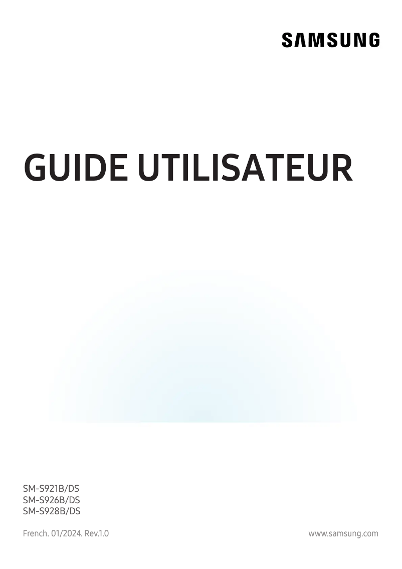 Page n°1 - Manuel utilisateur Samsung Galaxy S24