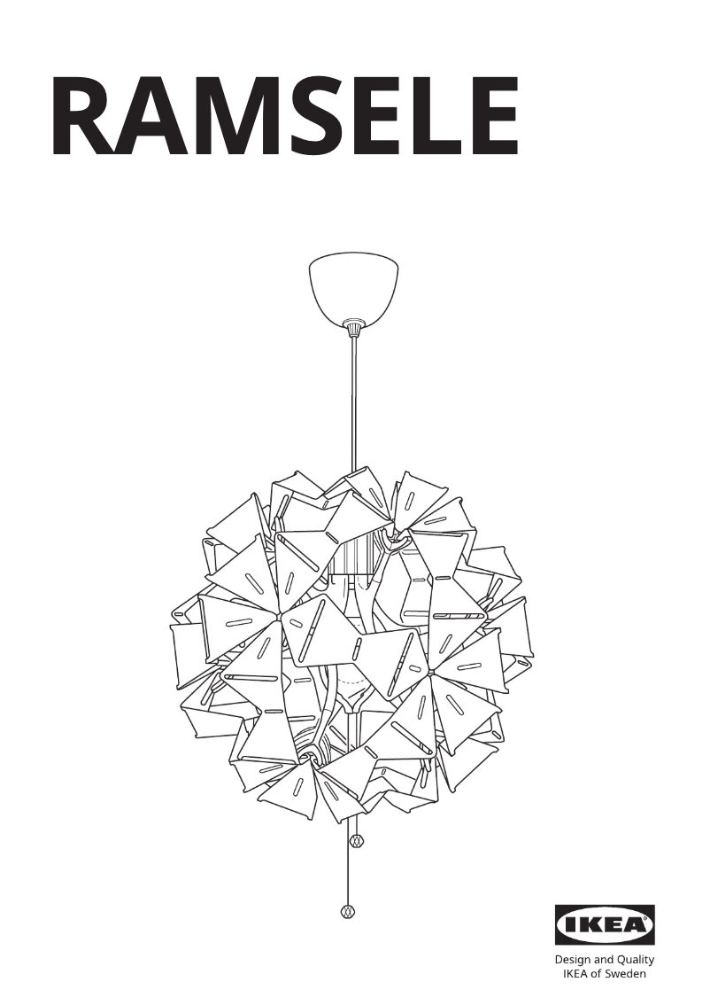 Page 1 de la notice Manuel utilisateur Ikea RAMSELE 504.070.97