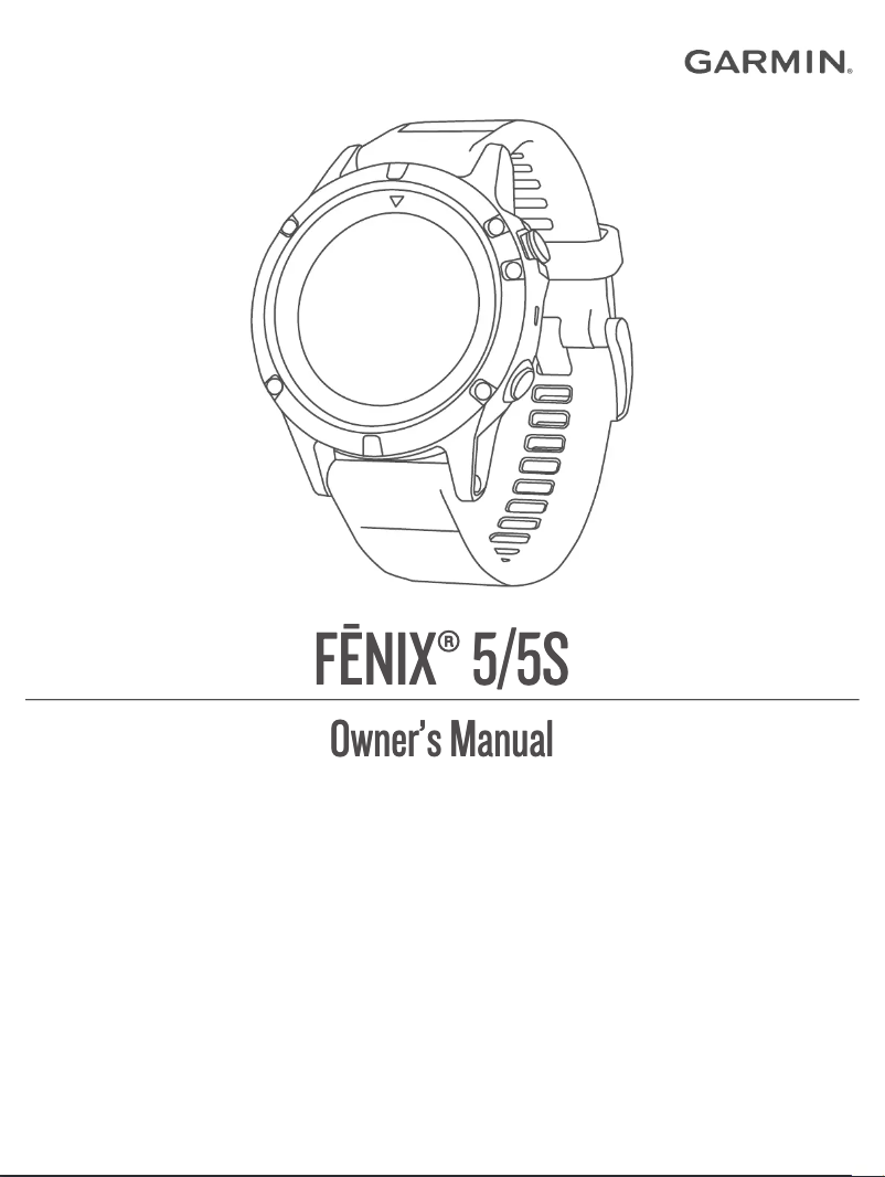 Page n°1 - Manuel utilisateur Garmin fēnix 5X