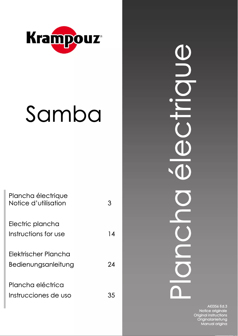 Imagen de la primera página del manual del dispositivo Samba