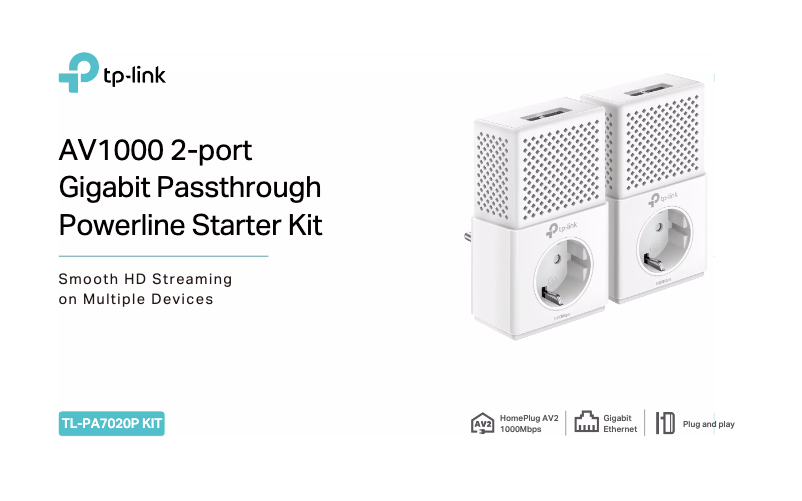 Page 1 de la notice Fiche technique TP-Link TL-PA7020P KIT