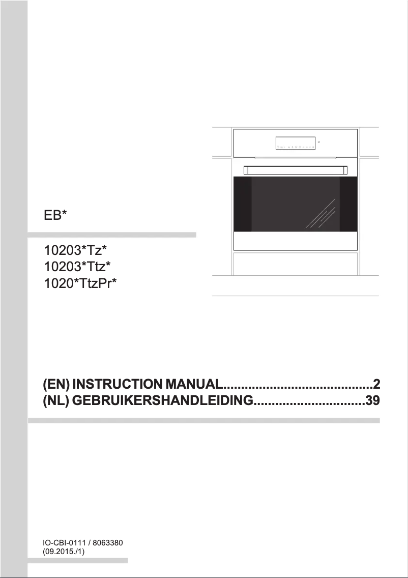 Página 1 del manual Manual de usuario Amica 1020 TZTPR