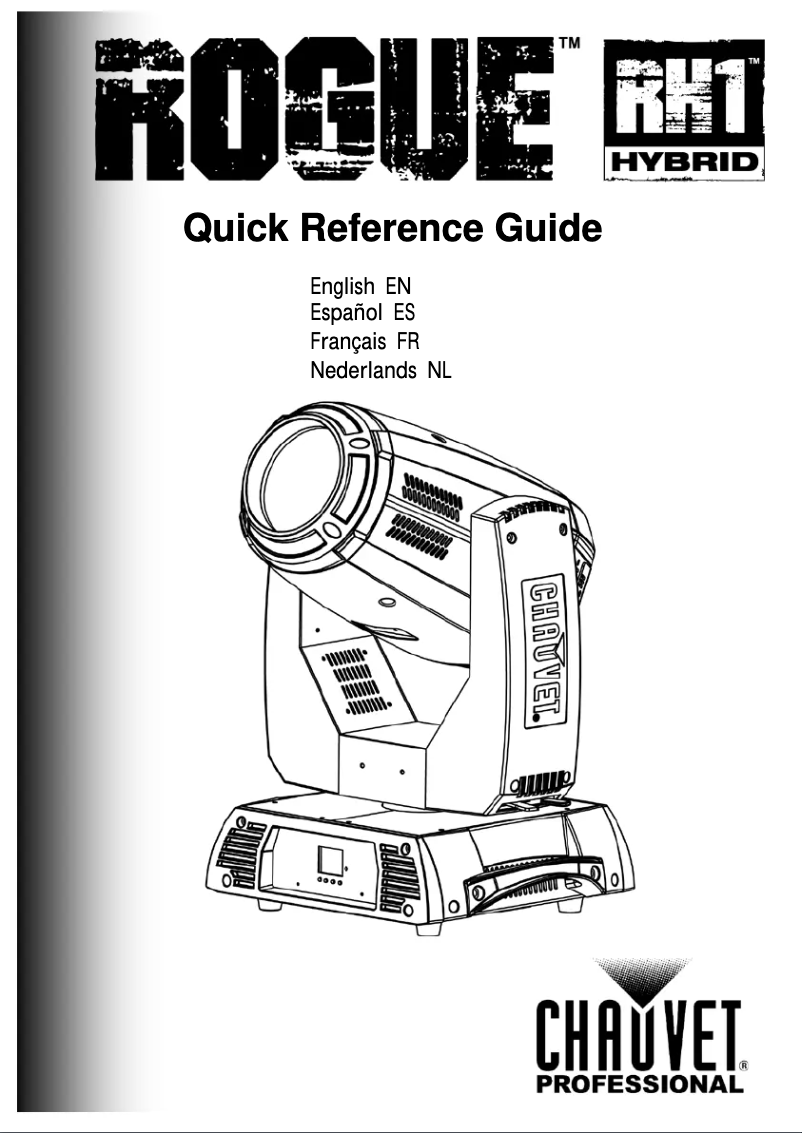 Page 1 de la notice Manuel utilisateur Chauvet Rogue RH1 Hybrid