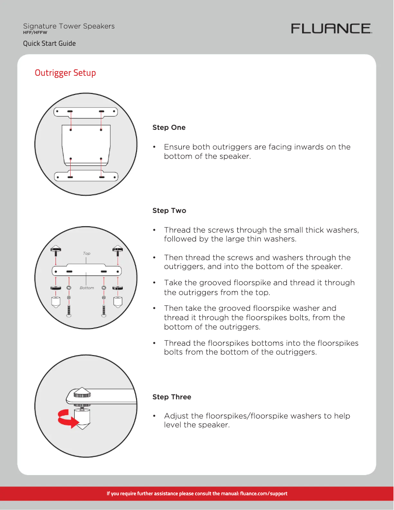 Page 1 de la notice Guide de démarrage rapide Fluance HFF