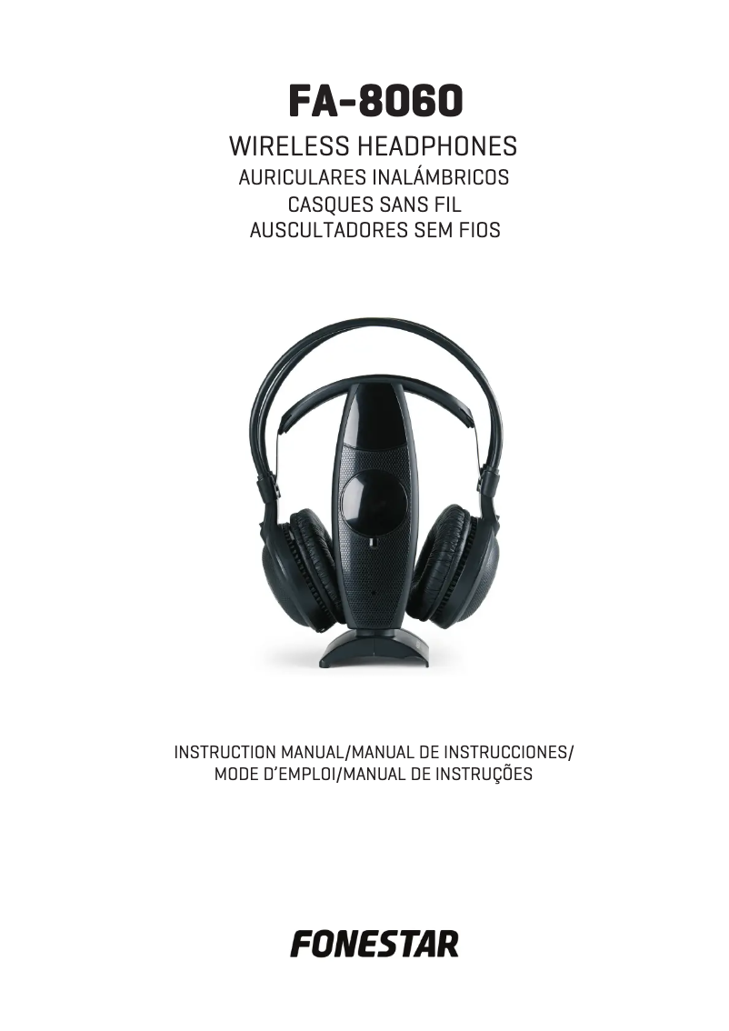 Image de la première page du manuel de l'appareil FA-8060