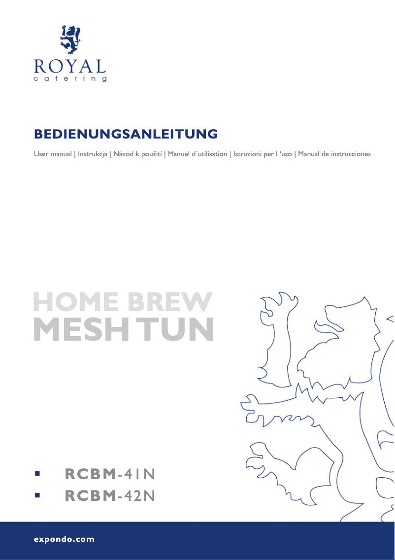 Imagen de la primera página del manual del dispositivo RCBM-41N