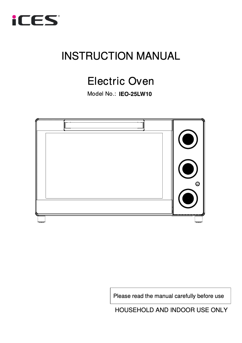 Page 1 of the manual User Manual Ices IEO-25LW10